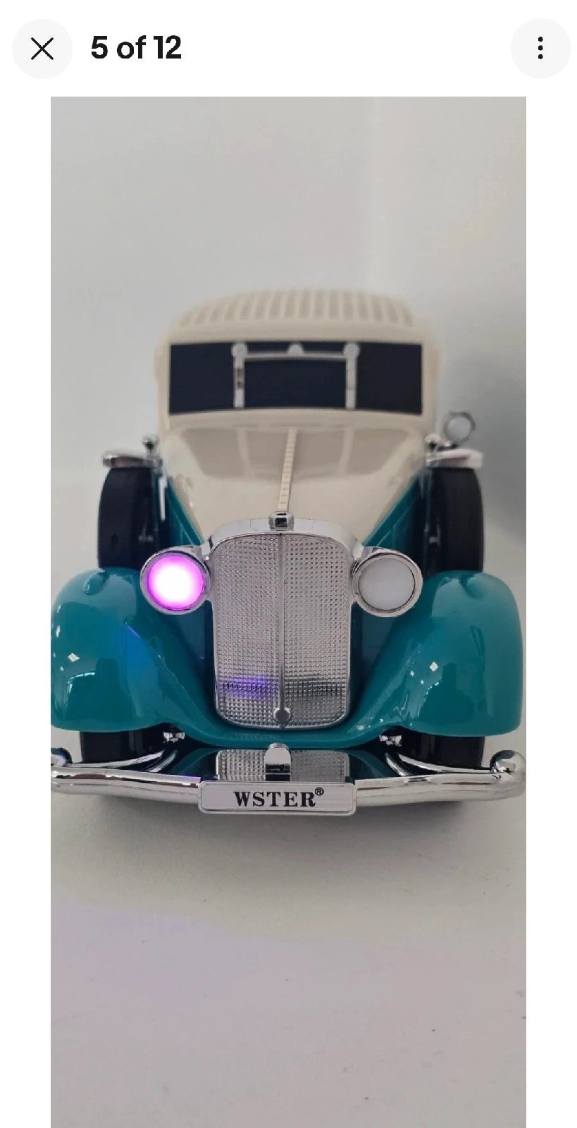 Wireless Bluetooth car speaker with aux radio usb c port and rgb lights