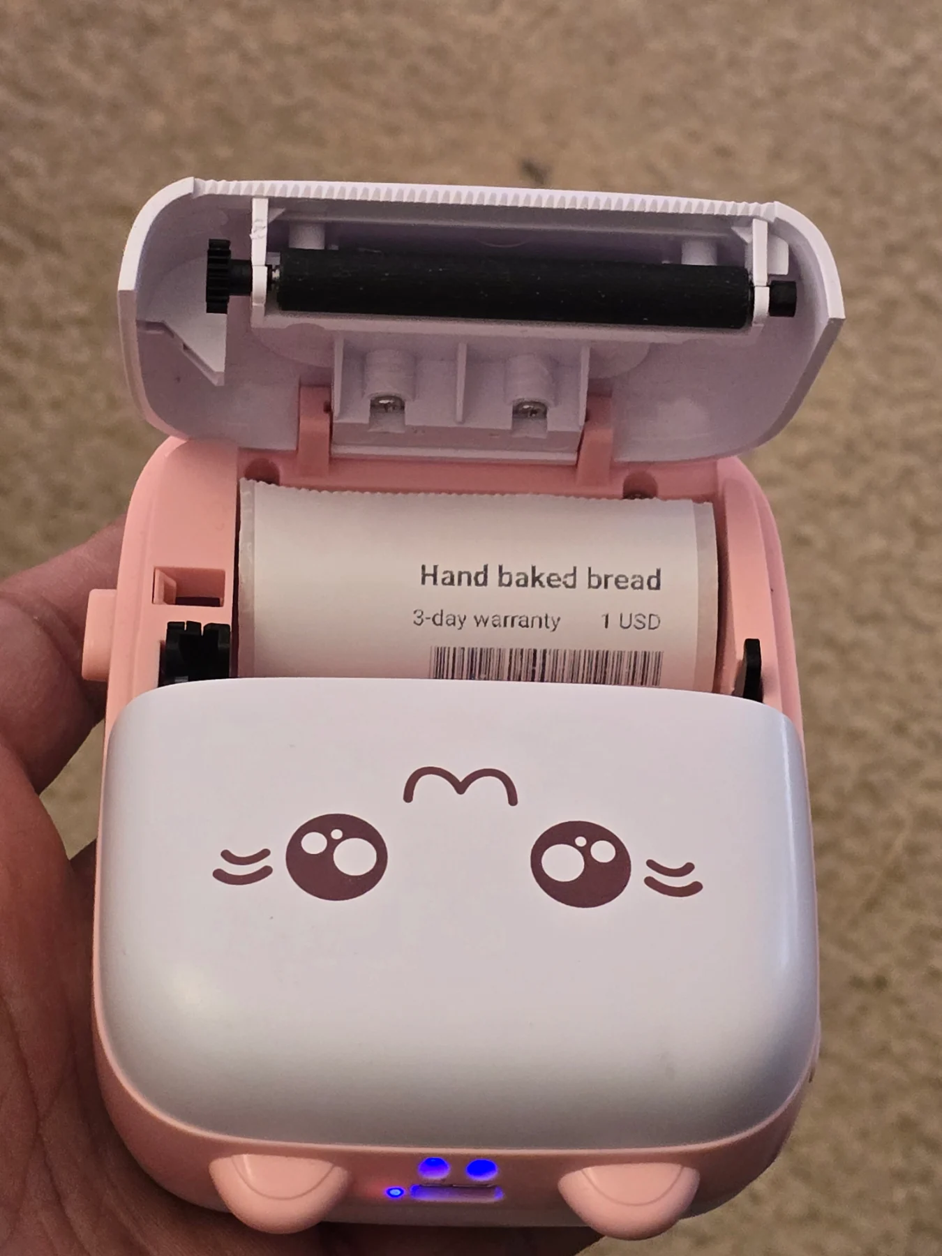 Mini thermal printer works with app