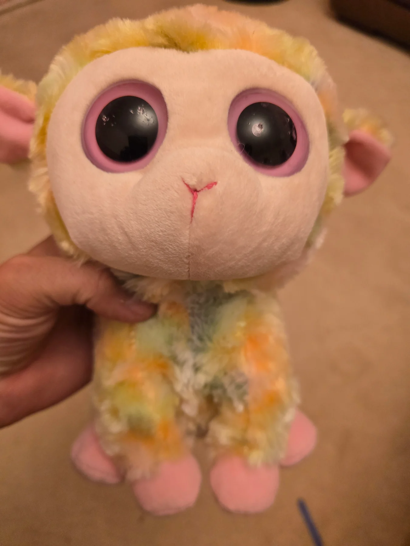 Layla the Rainbow Lion from TY Beanie Boos, a Claire’s exclusive.