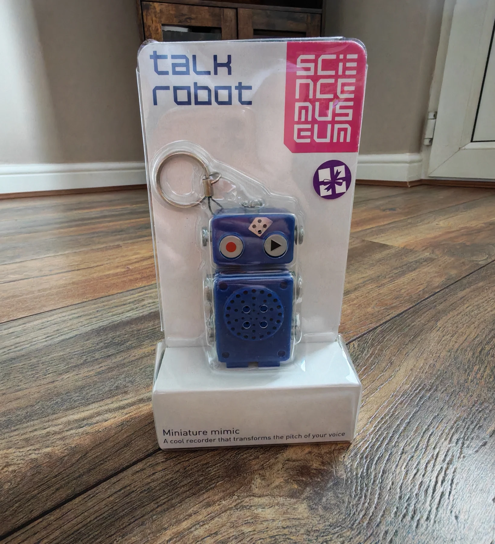 Science Museum Talk Robot voice recorder keychain