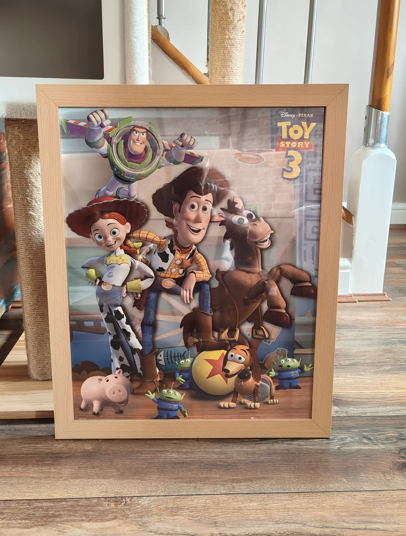 Poster with wooden frame Toy Story 3