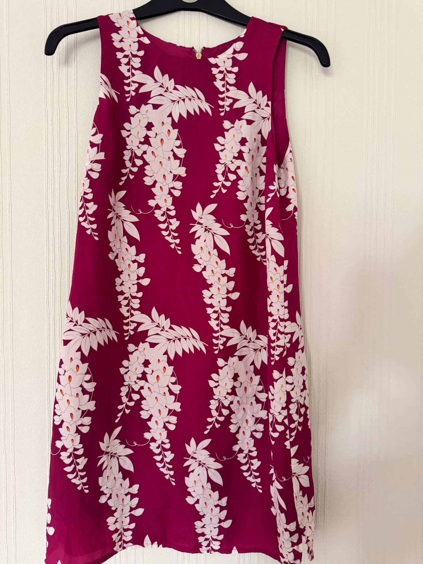 Floral pink and white shift dress size 8 from Oasis