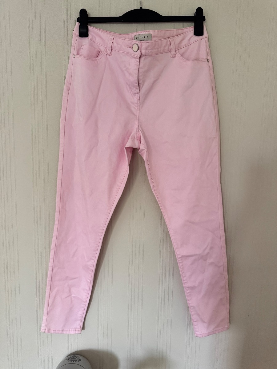 Nutmeg Baby Pink Skinny Jeans – Size 16