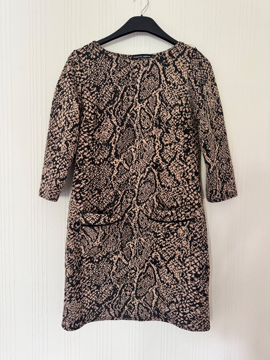 Dorothy Perkins Snake Print Shift Dress – UK 8