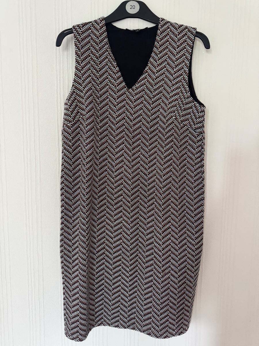 Next Chevron Print Shift Dress – Size 10