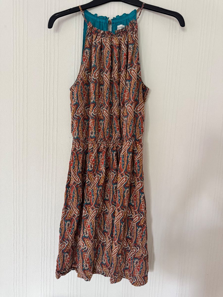 Pull&Bear Paisley Halterneck Midi Dress – Size XS