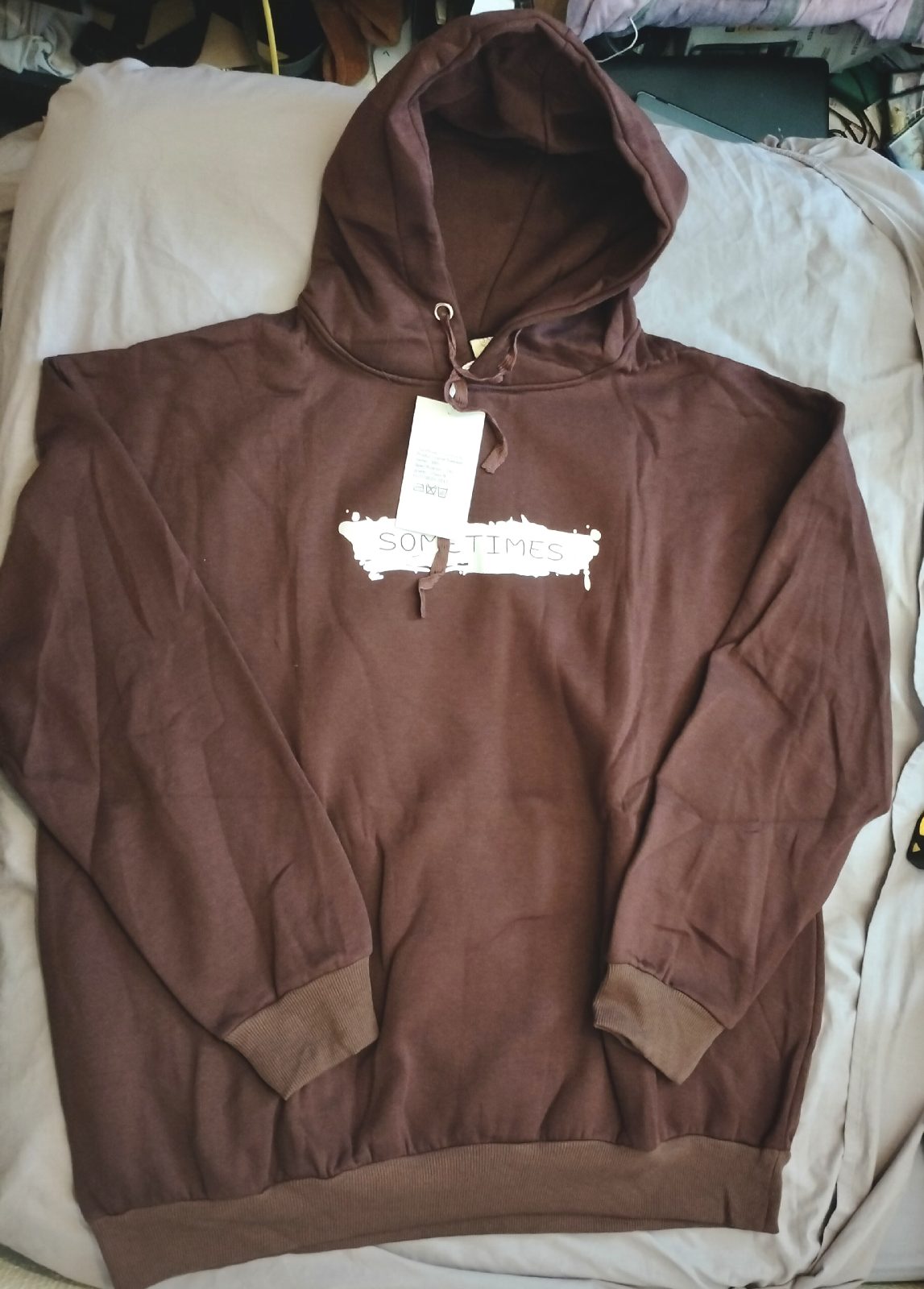 Moshtashio Men's Letter Print Hoodie Casual Pullover Comfortable Sports Sweater XXXL New with tags