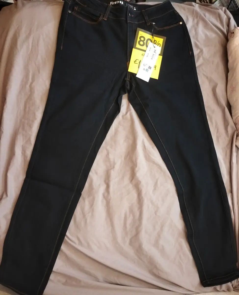 Firetrap dark blue medium rise skinny jeans. Size 8. New