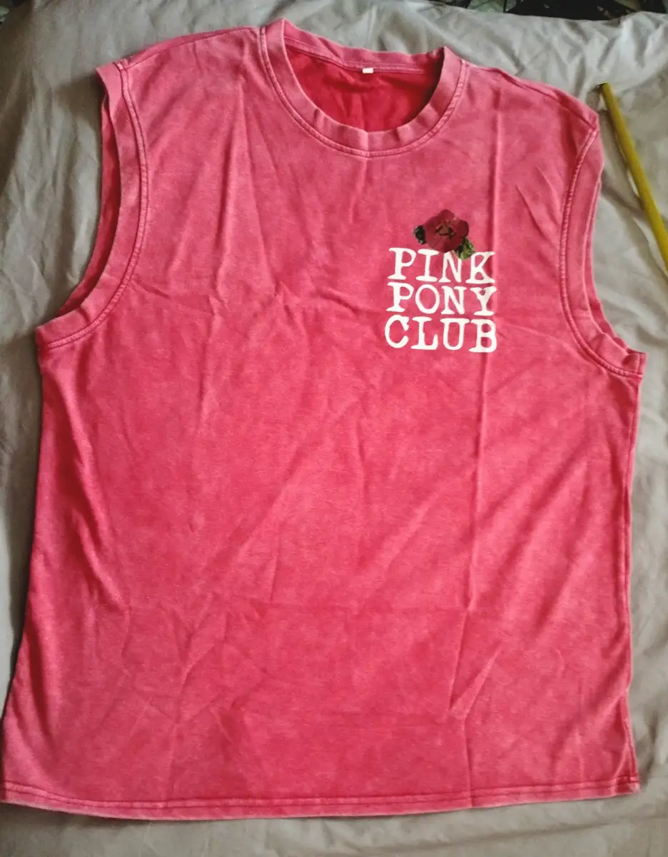 Pink Pink Pony Club distressed vintage washed cotton vest  Size: XXL New - BNWT