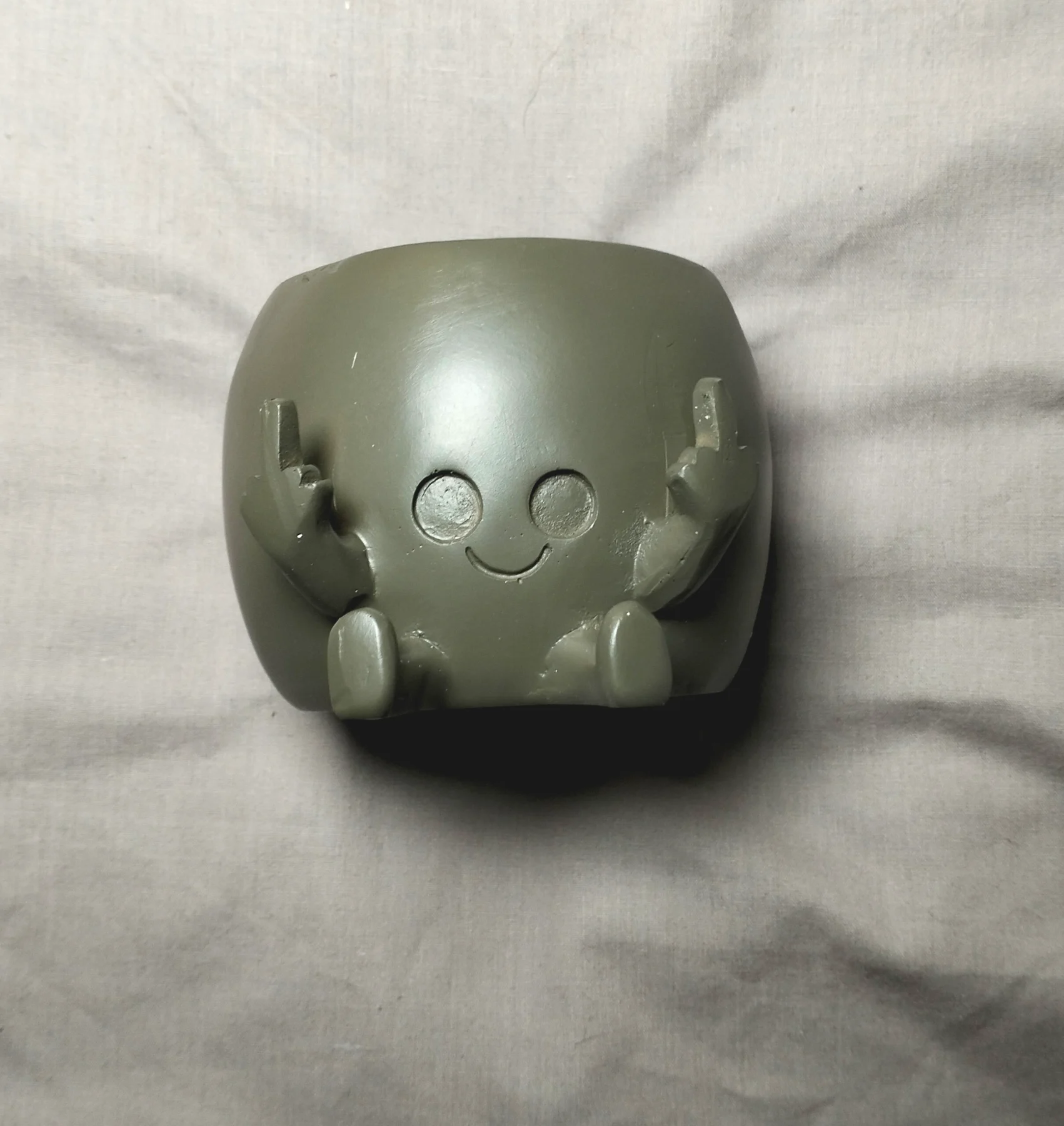 Smiling Plant Pot Up Middle Finger Novelty Flowerpot New