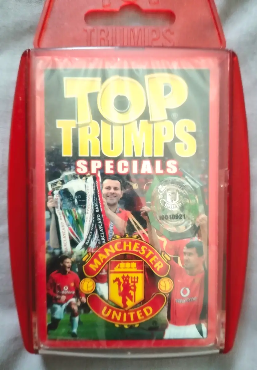 2003 Winning Moves Manchester United Top Trumps Specials Factory sealed / unopened