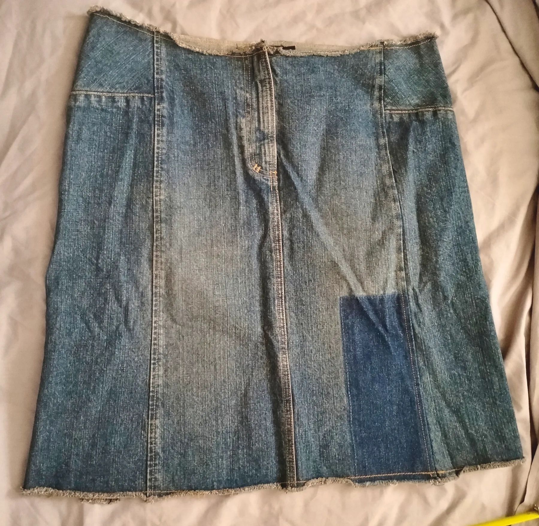 Jeff Banks vintage denim skirt size 16 good condition