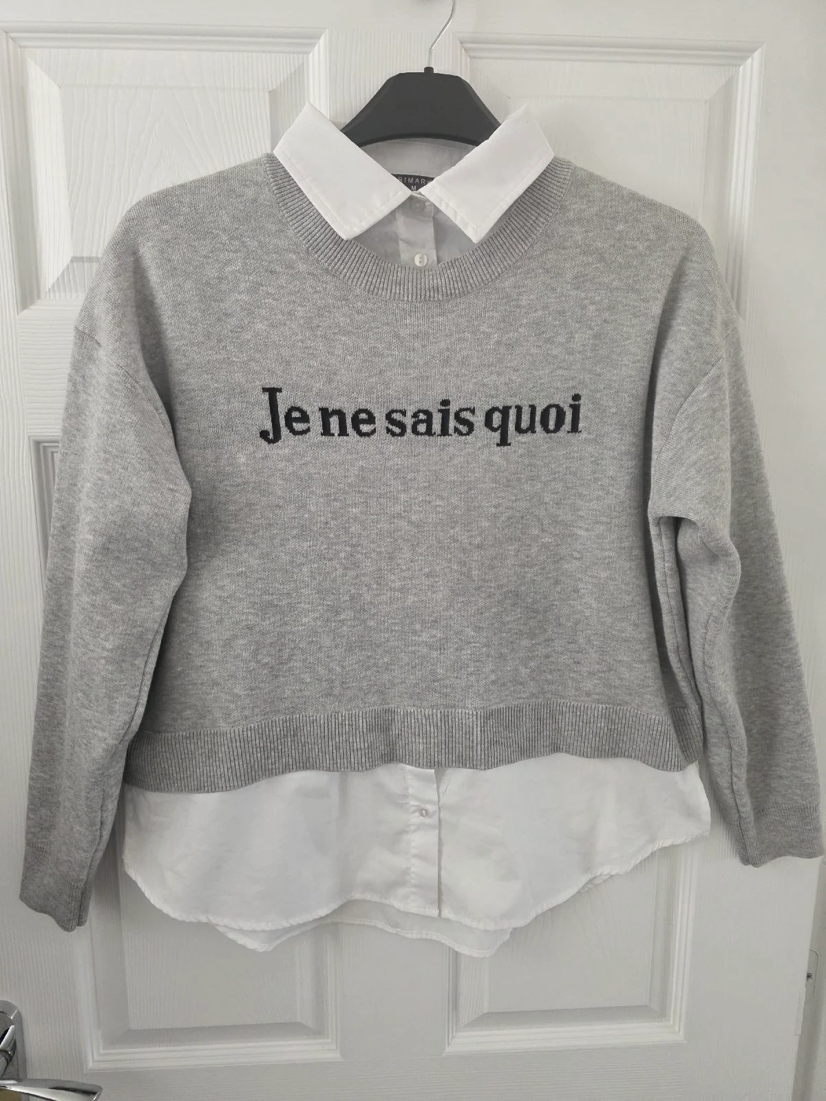 Grey shirt jumper sweater 10/12