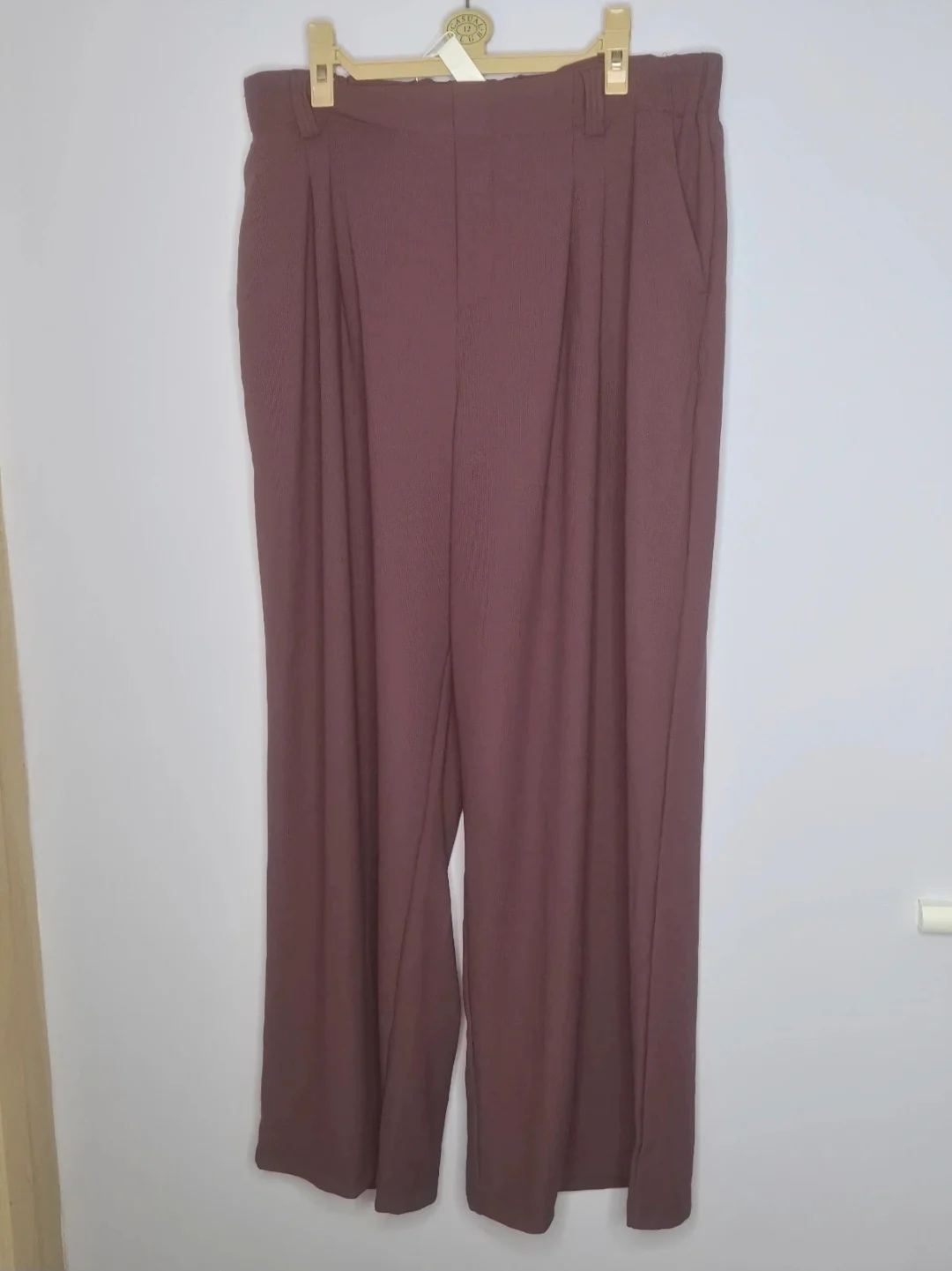 Halara Flex High Waisted Pocket Wide Leg Waffle Work Trousers