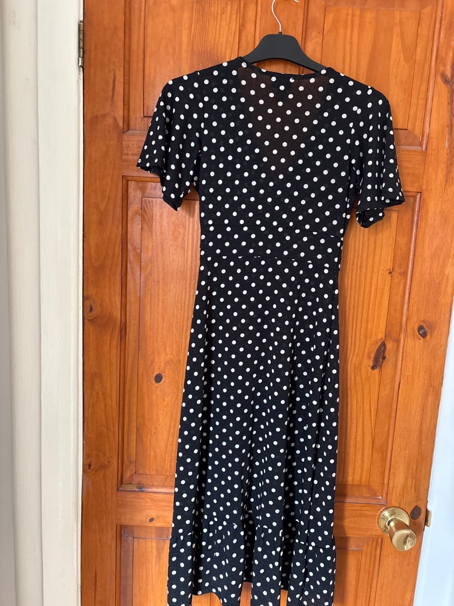 Mid length polka dot dress