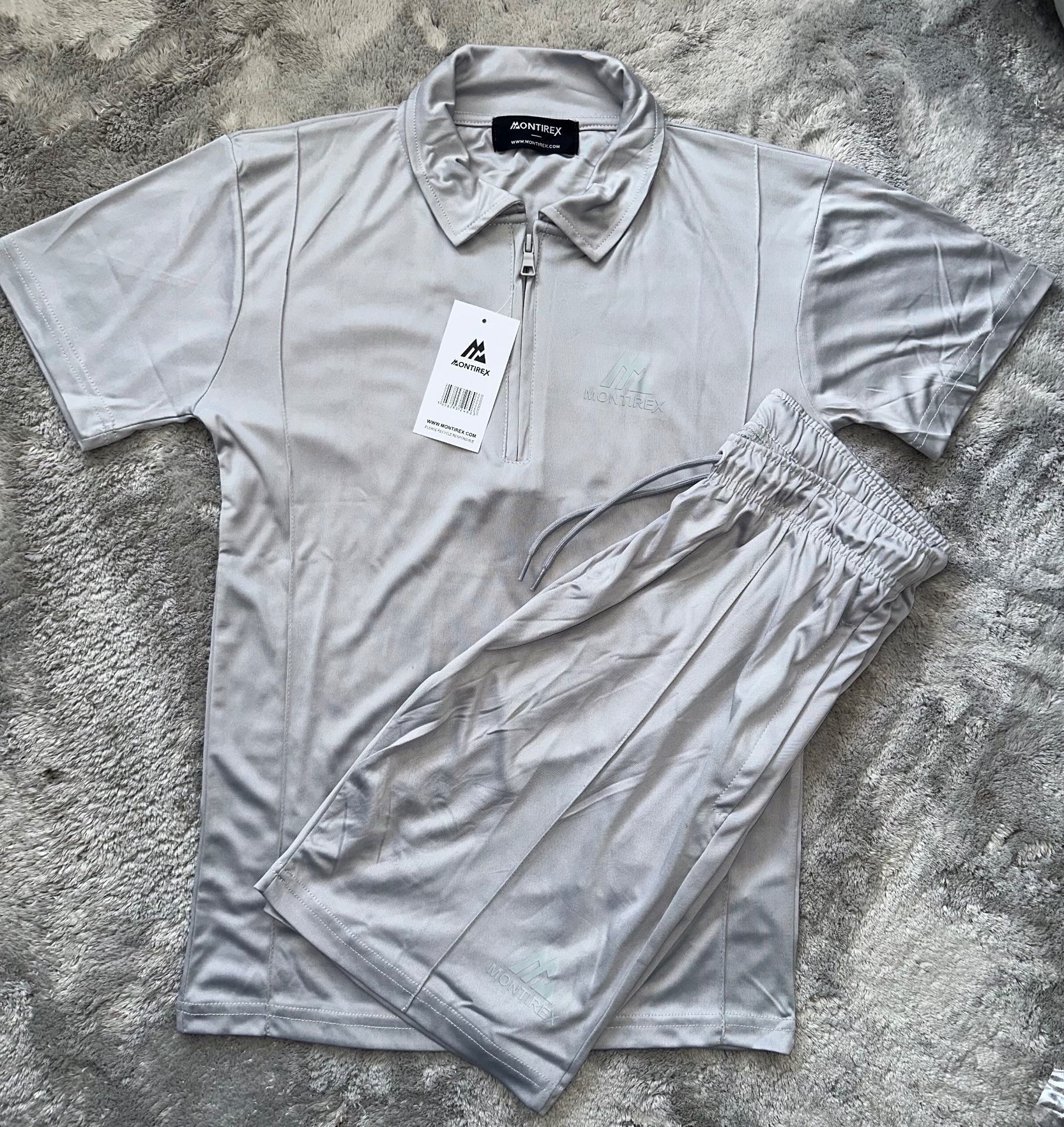 XL grey montirex short set