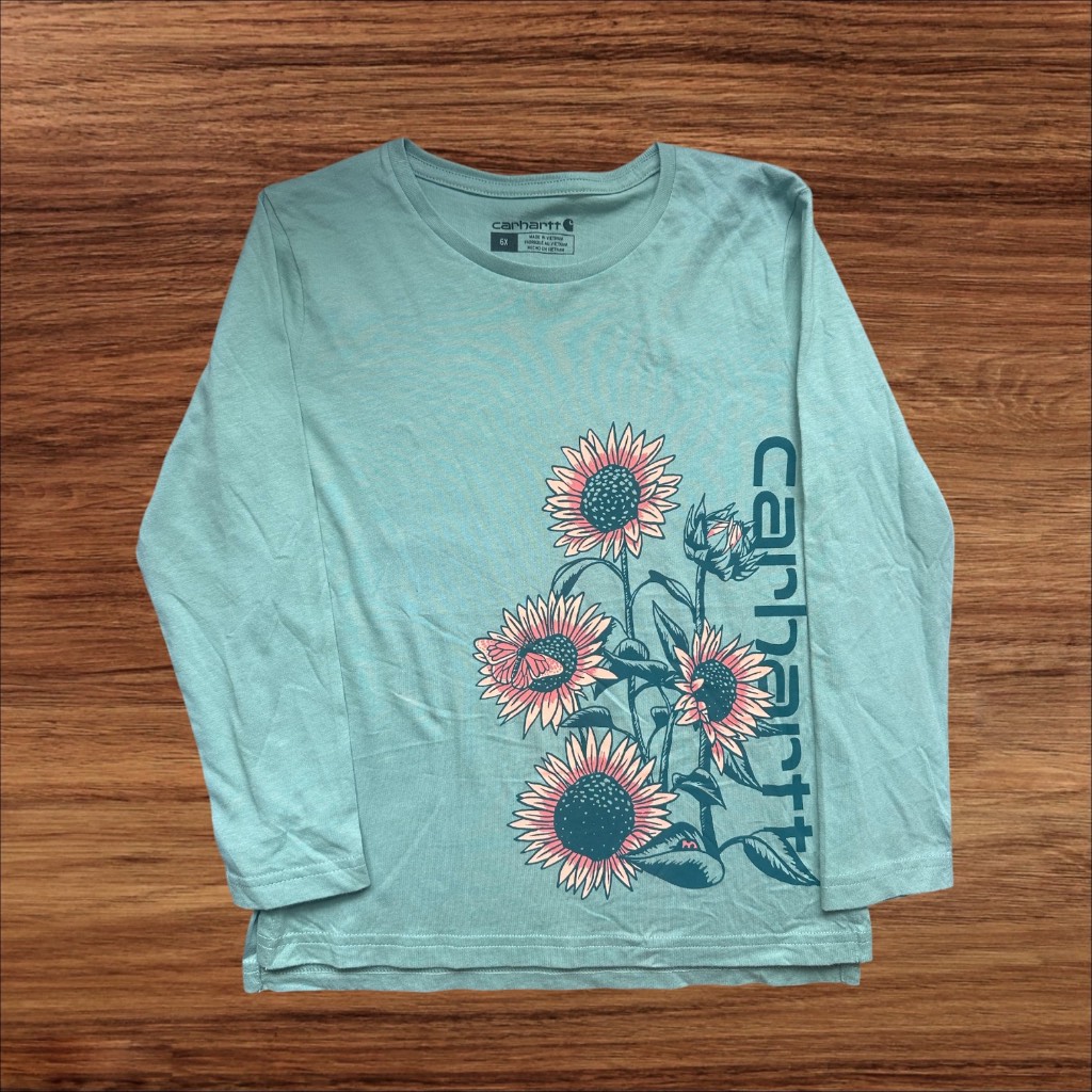 Girls Carhartt Sunflower Long Sleeved T Shirt Age 6 Years