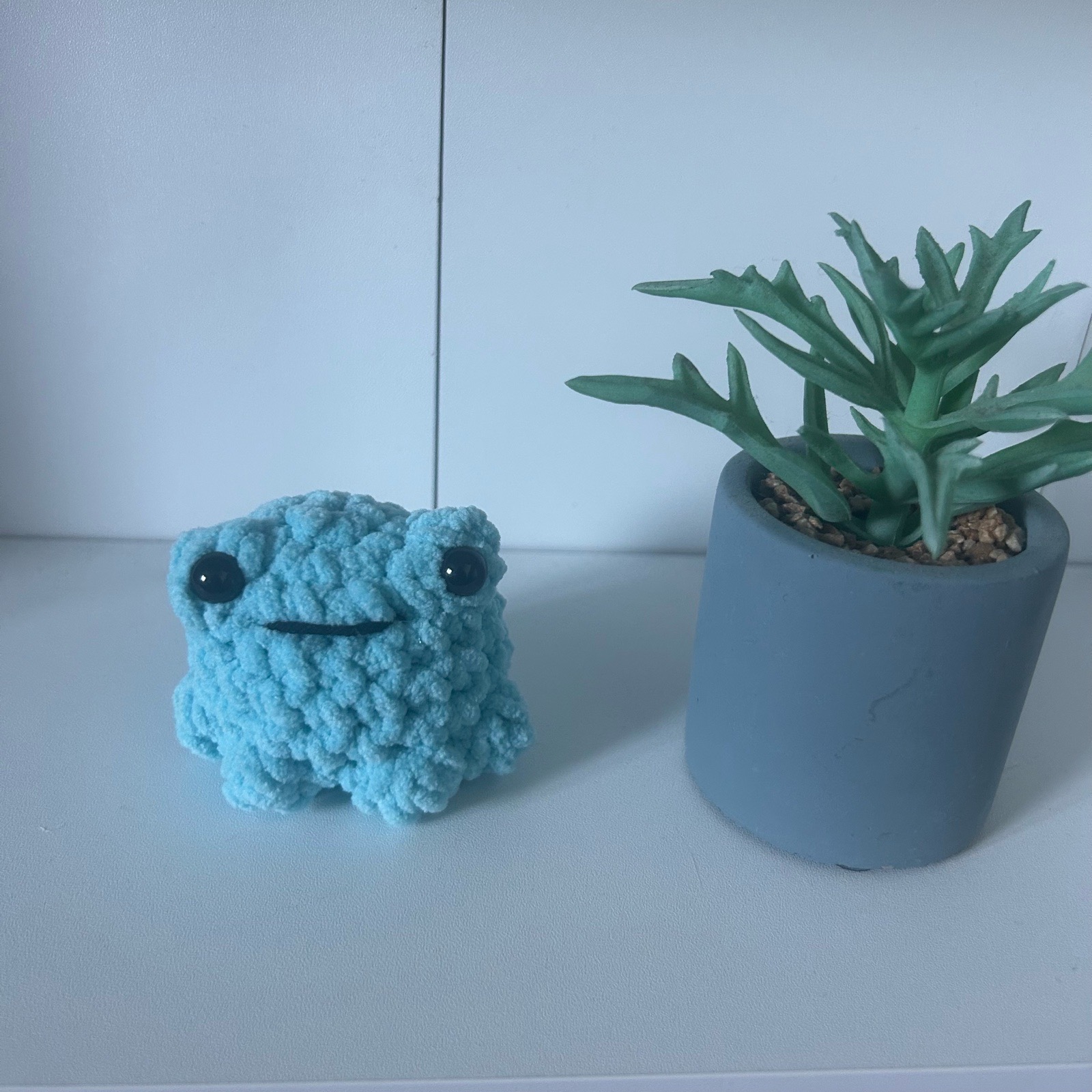 Cute Light Blue Frog