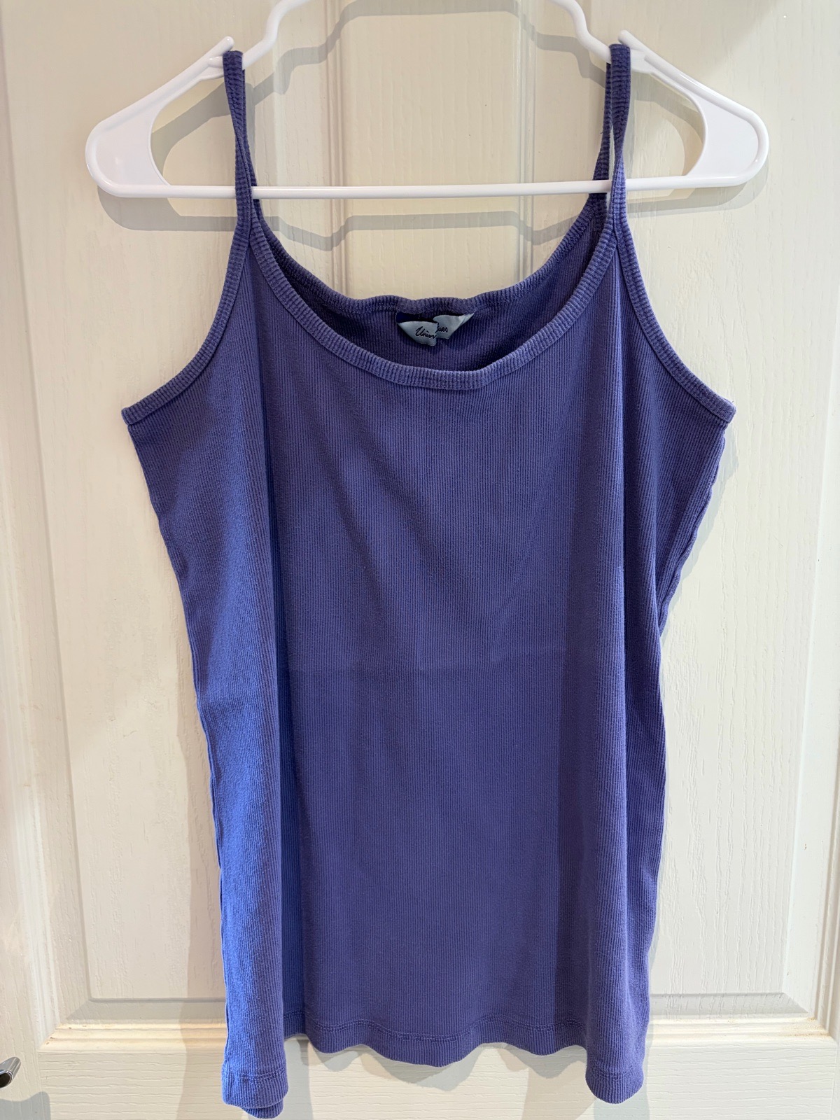 💜 Size 24 Purple Ribbed Vest Top. Great condition💜