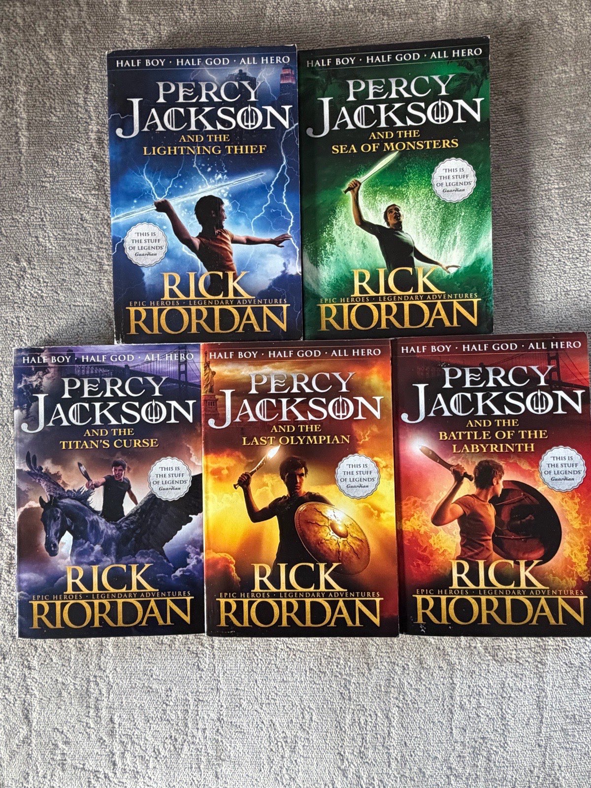 Percy Jackson 5 Book Set – Unread / Excellent Condition