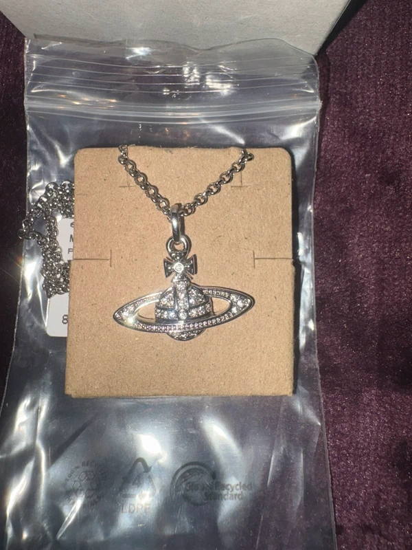 Brand new in box Vivienne Westwood mini bas relief pendant necklace