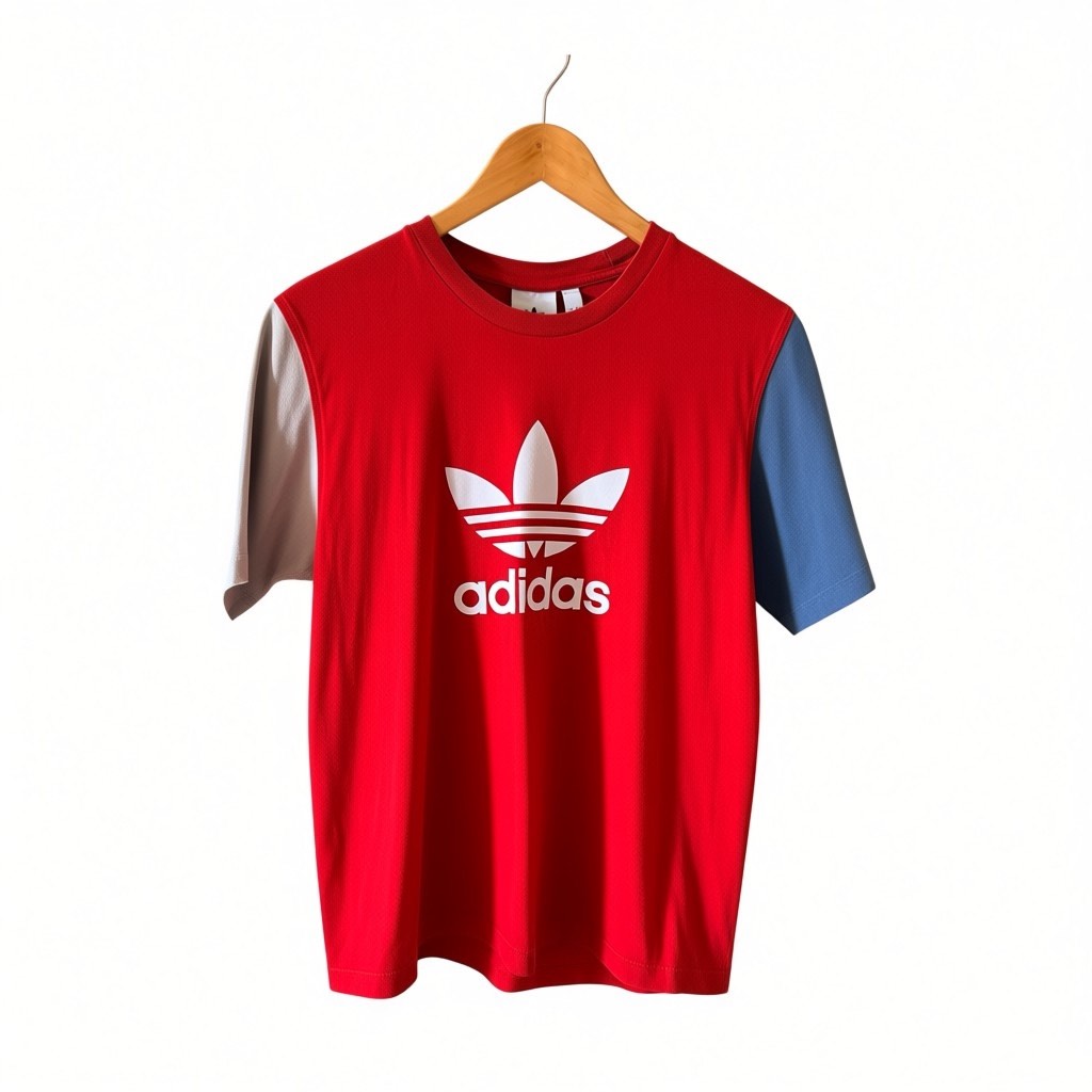 Adidas Originals Colourblock Trefoil T-Shirt - Men's Size Medium