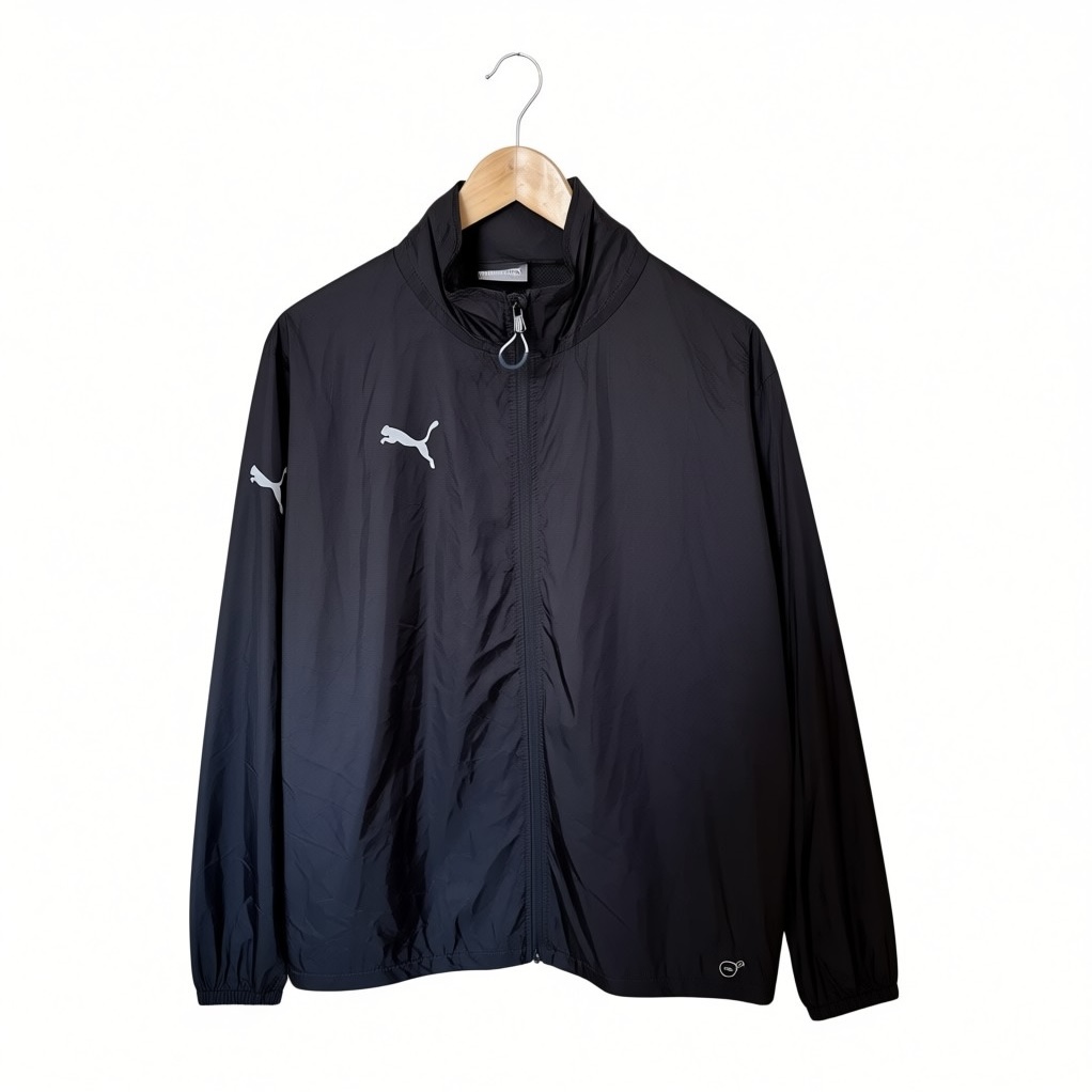 Puma WindCell Full Zip Windbreaker Jacket - Black - Men’s Size Medium