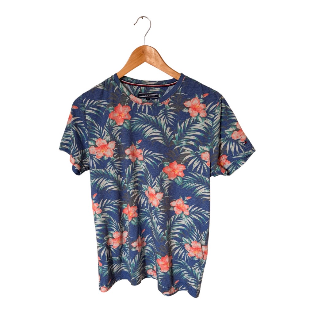 Tommy Hilfiger Men's Floral Tropical Summer T-Shirt - Size Medium