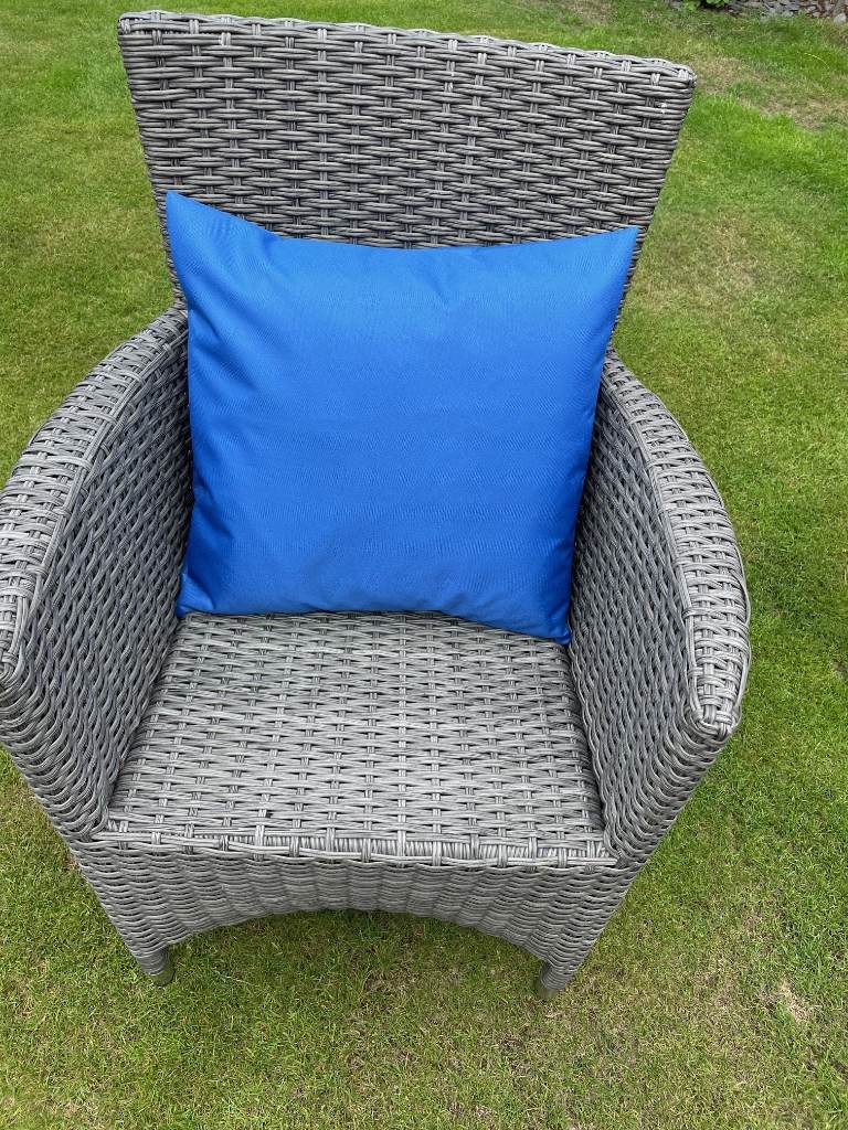 Plain Blue, Outdoor Waterproof Cushion Covers, 45 x 45cm