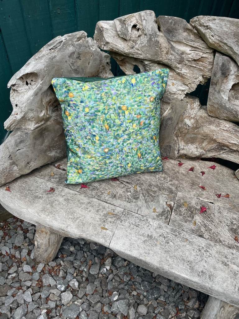 Handcrafted outdoor cushion cover, water repellent and UV proof, size: 45 x 45cm