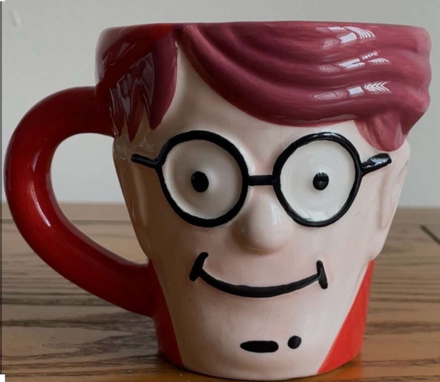 Vintage Where’s Wally 3D ceramic mug