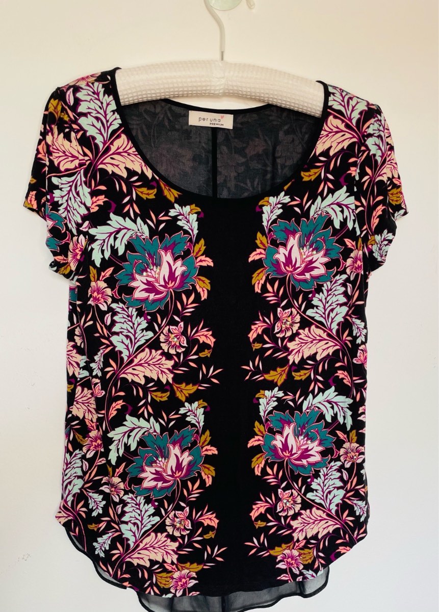 🌸 Per Una Premium Floral Short Sleeve Top - Size 12 - VGC 🌸