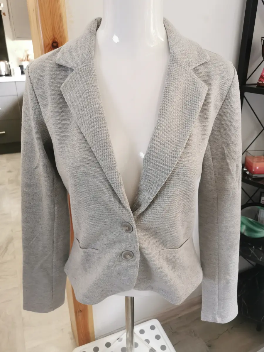 Vero Moda Emma Women's Regular Fit Blazer,Light Grey Melange, Size 8 UK