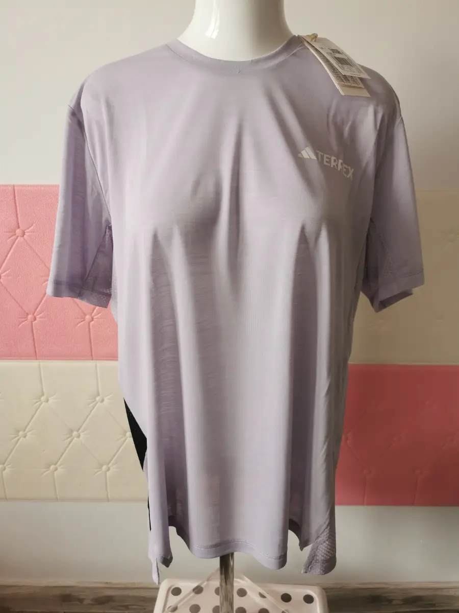Adidas TERREX Xperior Climacool+ Women's T-Shirt In  Silver Dawn, Size XL(20-22)