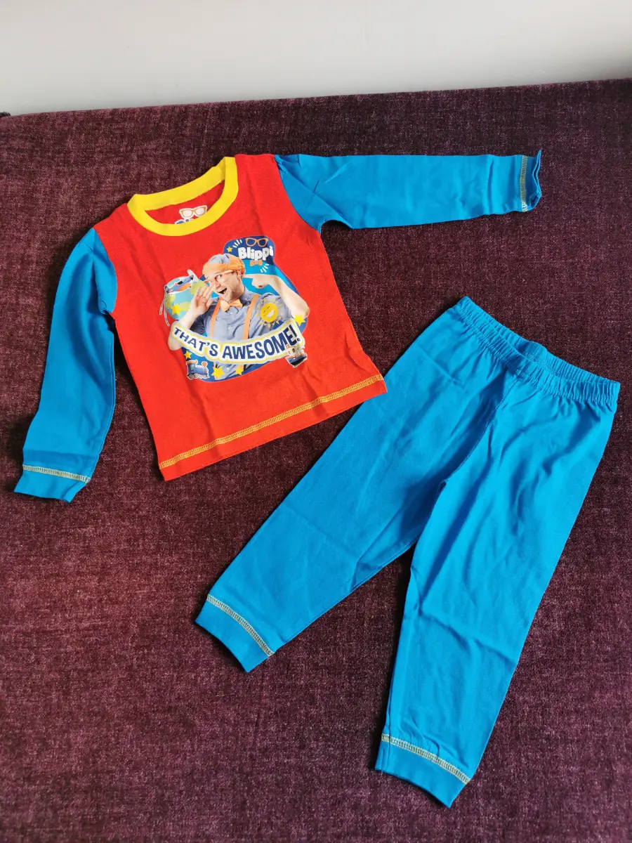 Blippi Kids 2pc Long Sleeve Pyjama, Age Size 18-24 months