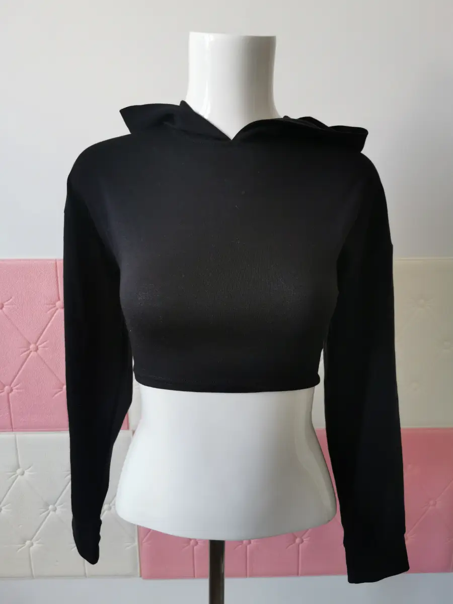 I saw it first Women's cross tie backless cropped hoodie, Size 8 UK
