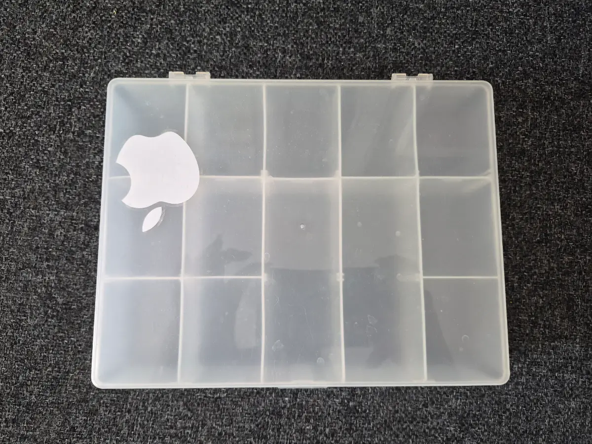 Plastic storage compartment box