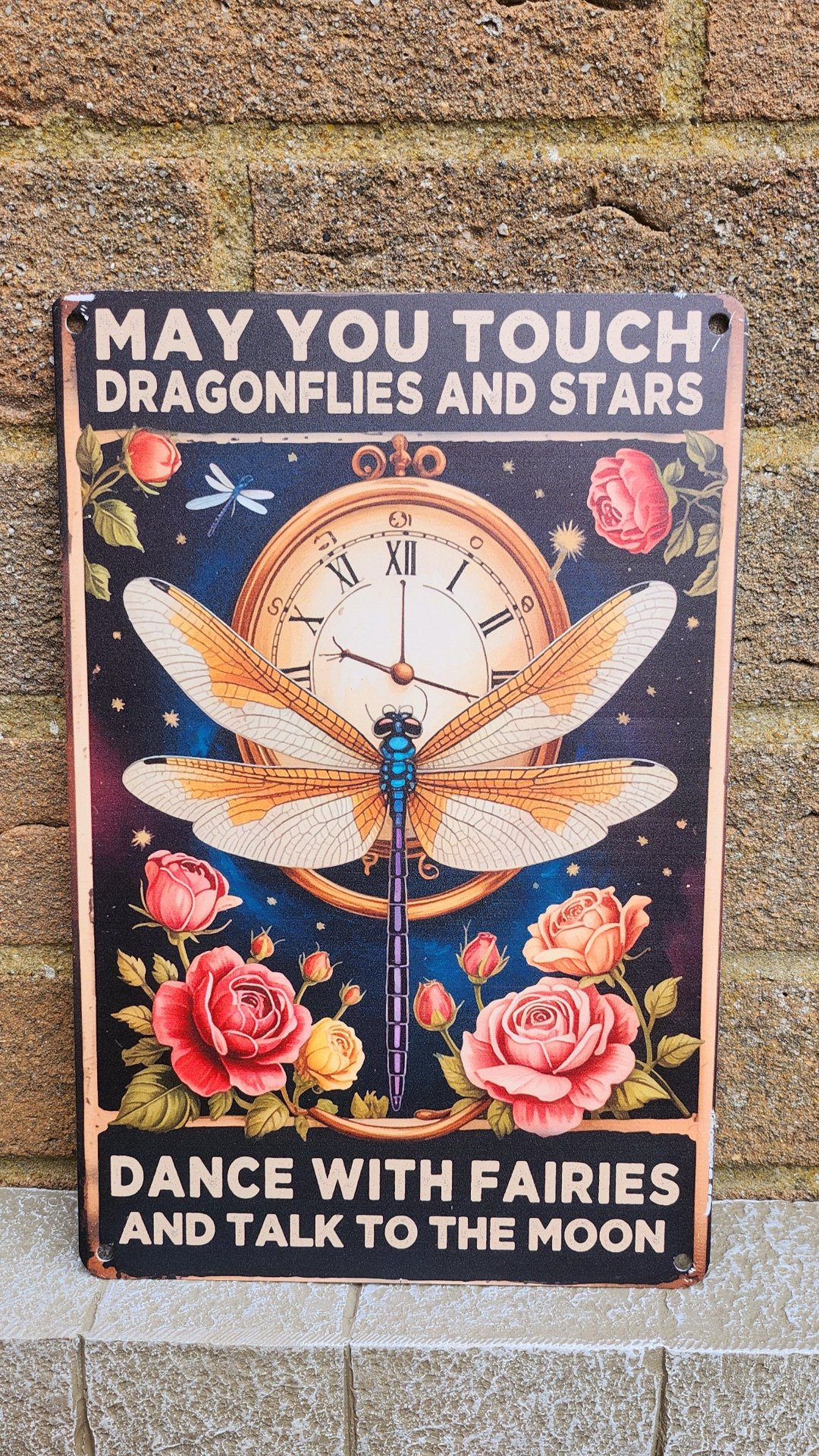 motivational metal plaque