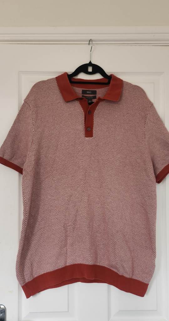 M&S Cotton Rich Knitted Polo Shirt