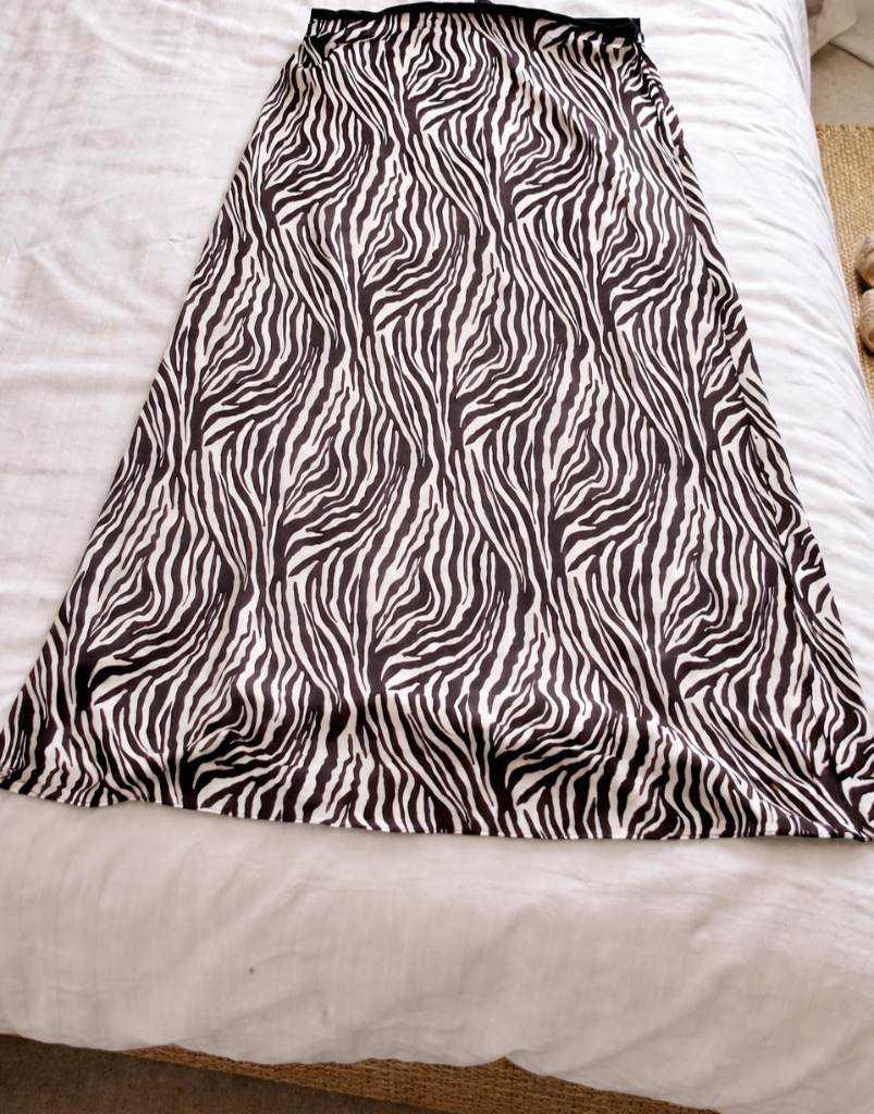 river island zebra skirt