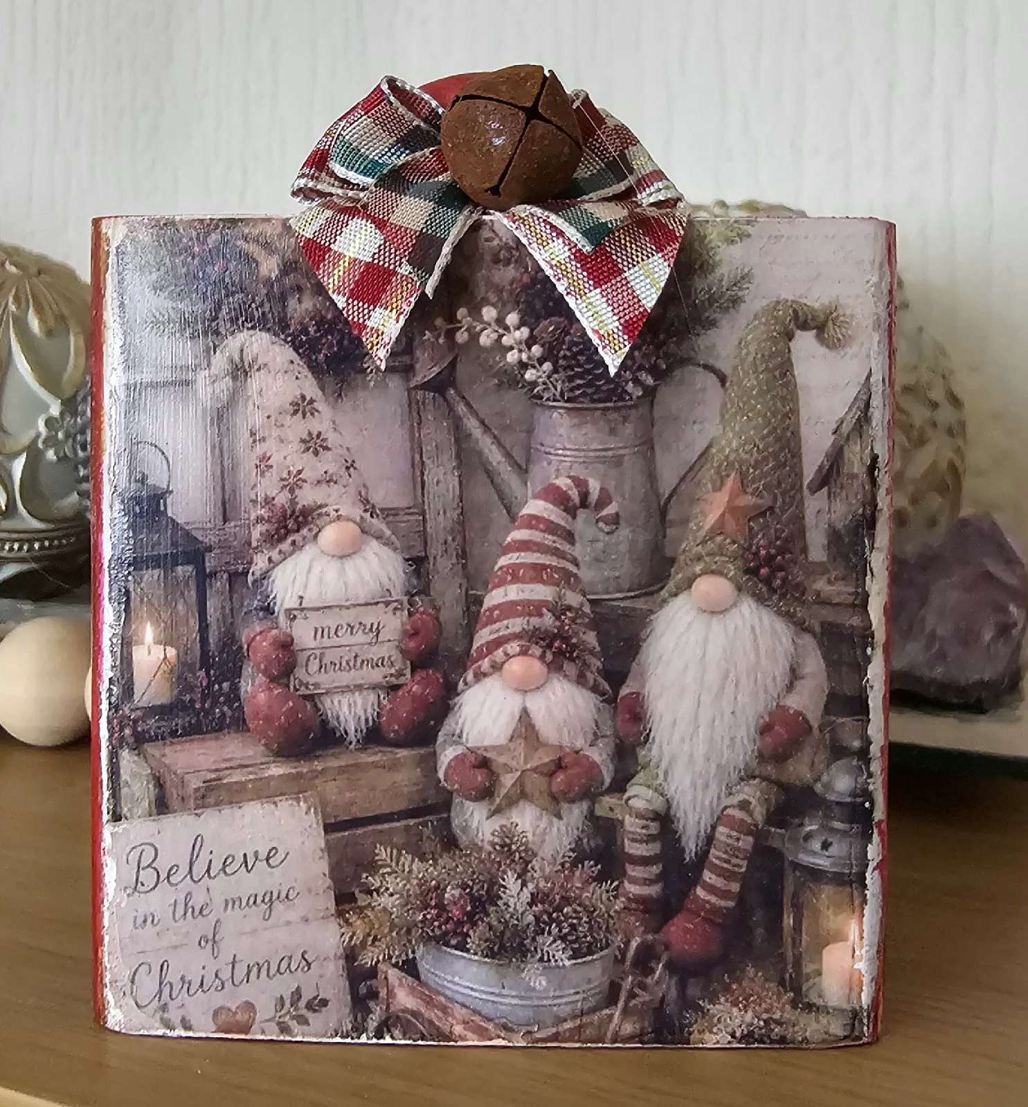 Christmas gonk shelf sitter