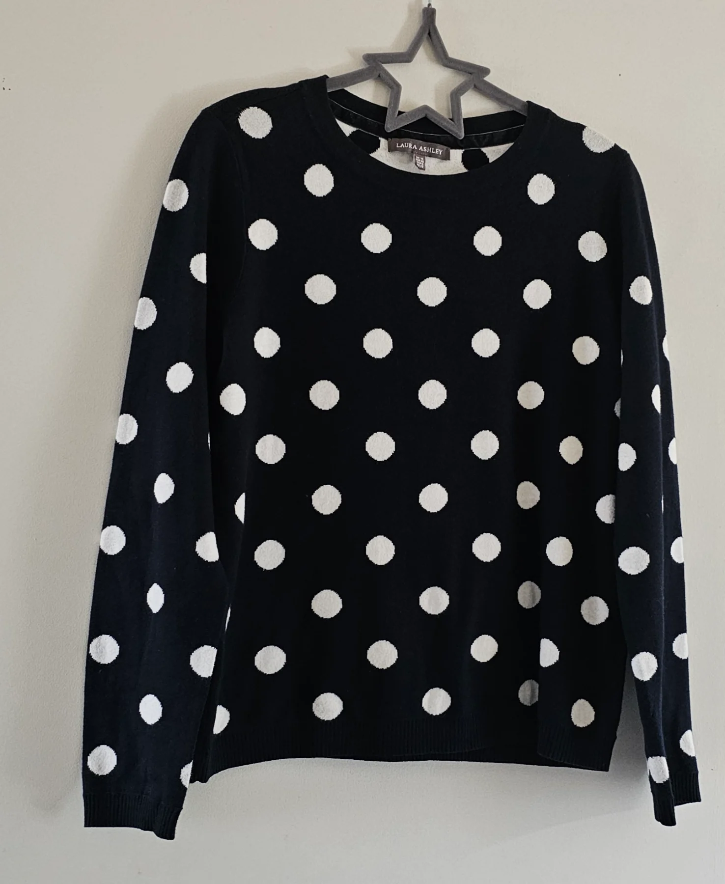 Laura Ashley polka dot jumper size 10