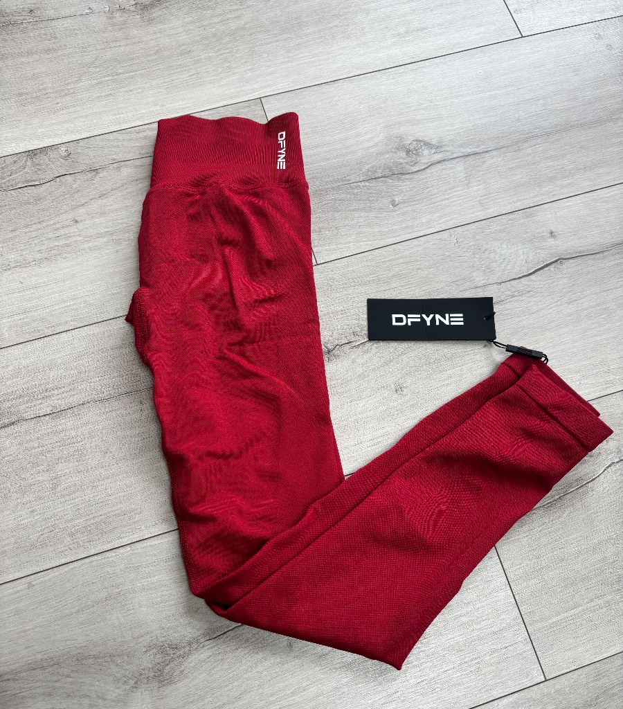 Dfyne impact leggings crimson