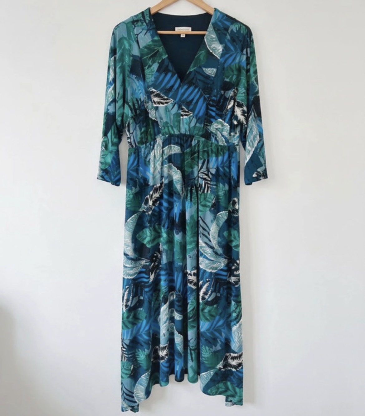 Tropical print Monsoon Midi Dress Size S