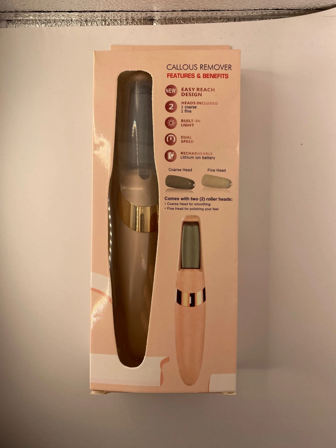 Rechargeable Electric Foot File Callus Remover Pedicure Kit Hard Skin