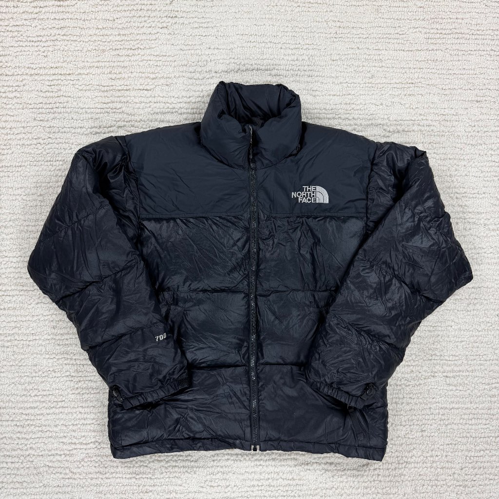 The North Face Coat Mens Large 700 Down Black Puffer Jacket Down