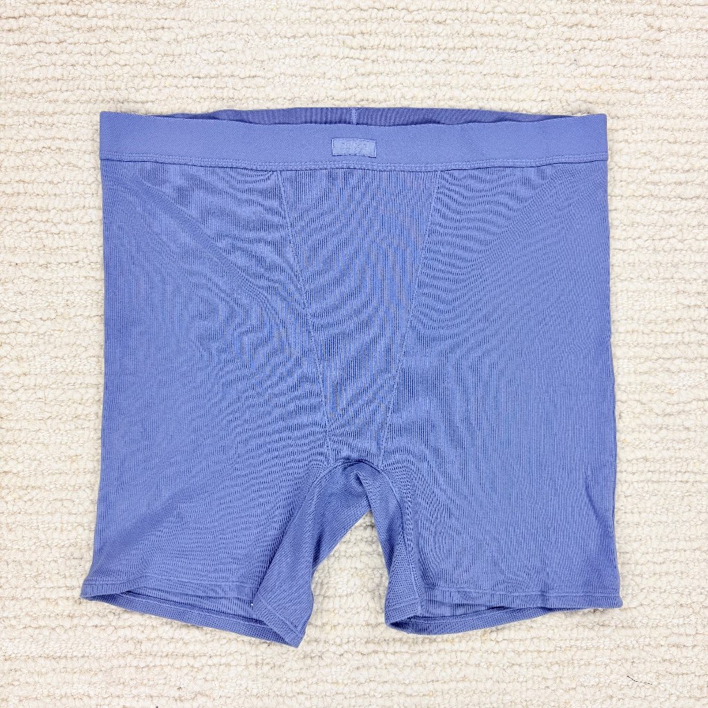SKIMS cotton rib Light Purple womens boxer shorts Size 3X Brand New No Tags