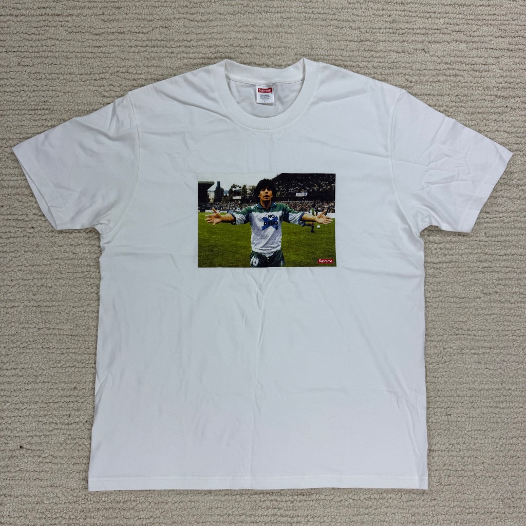 Supreme SS24 White Maradona Men's Tee Brand New Unworn Size Large RRP £85