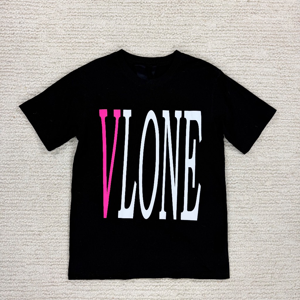 Vlone Men’s Pink Back Print T Shirt Size Medium