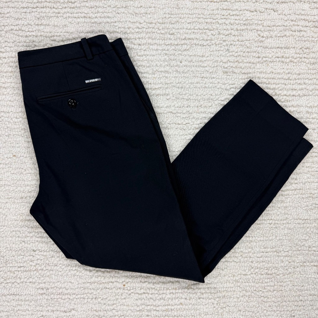 Ralph Lauren Women's Black Tapered Trousers Size 10 Brand New No Tags RRP £85